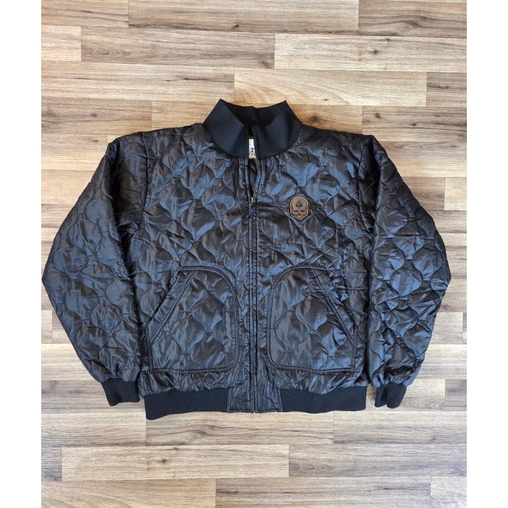 Zero Foxtrot Woobie Quilted Tanker Black Bomber Jacket XL Tactical Military